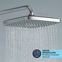 Grohe Vitalio Comfort 250 HP Rear-Fed Exposed Chrome Thermostatic Shower System