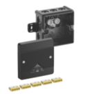 Spelsberg Black IP66 24A 5-Terminal Weatherproof Outdoor Adaptable Junction Box 87mm x 52mm x 87mm