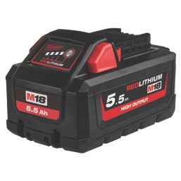 Milwaukee M18 ONEFSZ-552X FUEL 18V 2 x 5.5Ah Li-Ion RedLithium High Output Brushless Cordless ONE-KEY Sawzall Reciprocating Saw