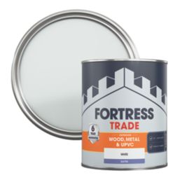 Fortress Trade 750ml White Satin Emulsion Multi-Surface Paint