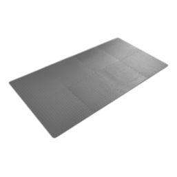 Essentials Interlocking Floor Tiles Grey 10mm 8 Pack - Screwfix