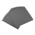 Essentials  Interlocking Floor Tiles Grey 10mm 8 Pack