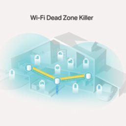TP-Link Dual-Band Deco X20 Whole Home Mesh Wi-Fi System White 3 Pack