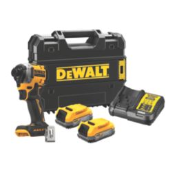 DEWALT DCF850E2T-GB 18V 2 x 1.7Ah Li-Ion PowerStack Brushless Cordless Impact Driver
