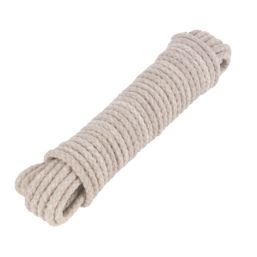 Rothley Waxed Cotton Sash Cord White 6mm x 10m