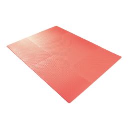 Essentials  Interlocking Floor Tiles Red 20mm 12 Pack