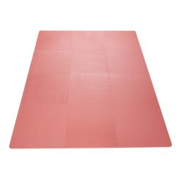 Essentials  Interlocking Floor Tiles Red 20mm 12 Pack