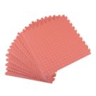 Essentials  Interlocking Floor Tiles Red 20mm 12 Pack