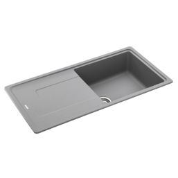 Franke Titan 1 Bowl Composite Kitchen Sink Urban Grey Reversible 970mm x 500mm