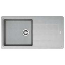 Franke Titan 1 Bowl Composite Kitchen Sink Urban Grey Reversible 970mm x 500mm