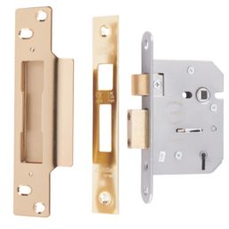 ERA  5 Lever Brass Mortice Sashlock 76mm Case - 56mm Backset