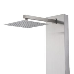 Swirl ST-88A9 Rear-Fed Brushed Stainless Steel  Panel Shower