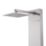 Swirl ST-88A9 Rear-Fed Brushed Stainless Steel  Panel Shower