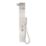 Swirl ST-88A9 Rear-Fed Brushed Stainless Steel  Panel Shower