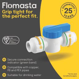 Flomasta Shut-Off Valve 15mm