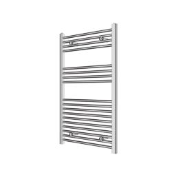 Flomasta 1000mm x 600mm 1190BTU Chrome Flat  Towel Radiator