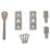 ERA  51mm Sash Stops Satin Chrome