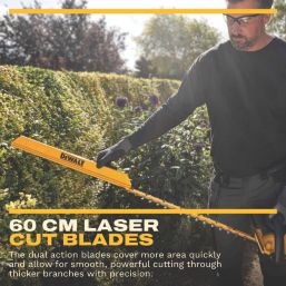DEWALT  DCMHT567N-GB 60cm 18V 1 x 5Ah Li-Ion XR Brushless Cordless Hedge Trimmer