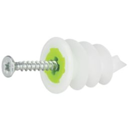 GripIt  Self-Drive Plasterboard Fixings Acetal Plastic 27mm 10 Pack
