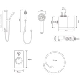 Aqualisa Visage HP/Combi Rear-Fed Chrome Thermostatic Smart Shower