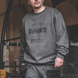 DEWALT Delaware Sweatshirt Grey Marl X Large 44-46" Chest