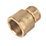 Flomasta  Brass Compression Adapting Female Coupler 15mm x 3/4"