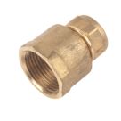 Flomasta  Brass Compression Adapting Female Coupler 15mm x 3/4"