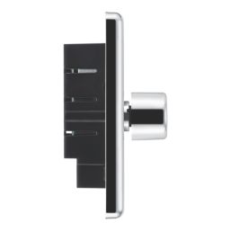 LAP  1-Gang 2-Way LED Dimmer Switch  Polished Chrome with Colour-Matched Inserts