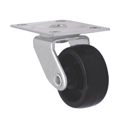 Essentials Swivel Castors 30mm Black 2 Pack