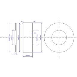 McAlpine 42mm Wall Flange Chrome