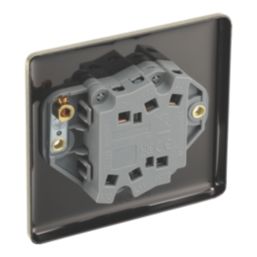 LAP  20A 16AX 2-Gang 2-Way Switch  Antique Brass with Black Inserts