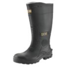 JCB Hydromaster Size 10  Black Steel Toe Cap Safety Wellies