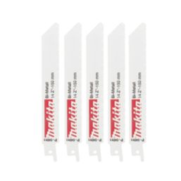 Makita  P-04911 Multi-Material Reciprocating Saw Blades 150mm 5 Pack
