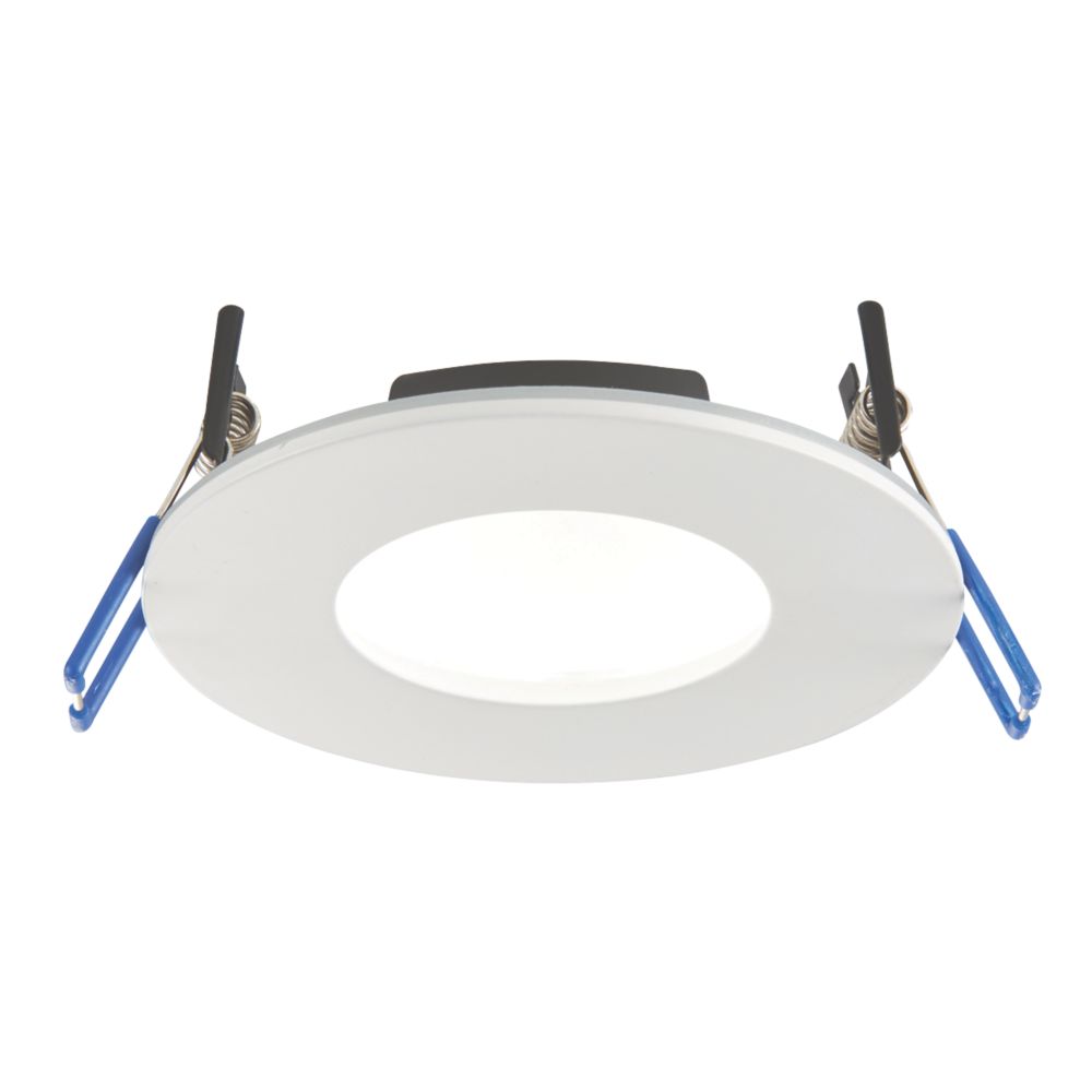 LAP Fixed LED Downlights White 4.5W 420lm 10 Pack - Screwfix