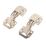 Nickel 90° Easy Mount Hinges 105mm 2 Pack