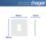 Hager Sollysta WMGP1 1-Module Grid Faceplate White
