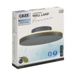 Calex Rosarno Outdoor Rechargeable LED Wall Light Black 400lm