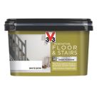 V33 2Ltr White Satin Acrylic Floor Paint
