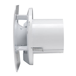 Xpelair LVCV4SR 100mm (4") Axial Bathroom or Kitchen Extractor Fan with Humidistat & Timer White 220-240V