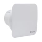Xpelair LVCV4SR 100mm (4") Axial Bathroom or Kitchen Extractor Fan with Humidistat & Timer White 220-240V