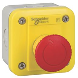 Schneider Electric XALEK178F Double Pole Mushroom Head Push-Button Complete Control Station NC