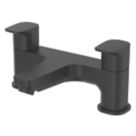 Ideal Standard Ceraplan Silk Black 110mm Deck Mounted Lever 2 Tap Holes Bath Mixer Tap