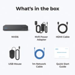 Reolink NVS16 4TB 16-Channel 4K PoE NVR