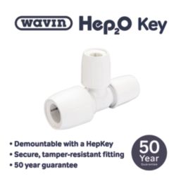 Hep2O  Plastic Push-Fit Reducing Tee 15mm x 10mm x 10mm