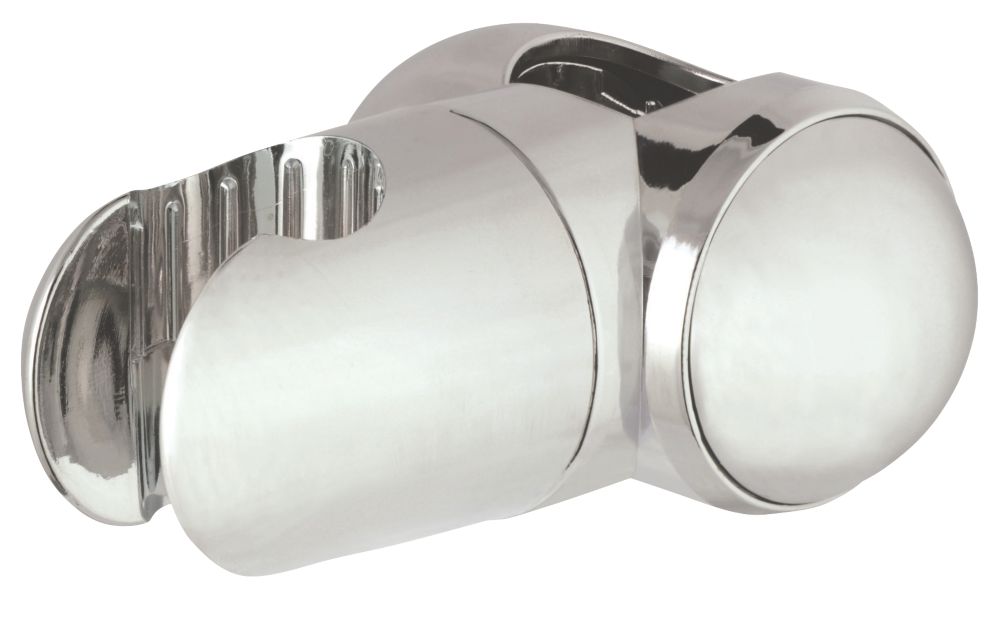 Shower Handset Holder & Riser Chrome Screwfix