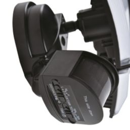 Lutec Tri Guard Outdoor LED Triple Head Floodlight With PIR & Photocell Sensor Black 23W 2900lm