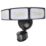 Lutec Tri Guard Outdoor LED Triple Head Floodlight With PIR & Photocell Sensor Black 23W 2900lm