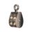 Essentials Steel Double Wheel Pulley 35mm