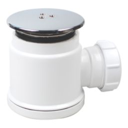 Flomasta  Dome Compression Shower Waste White 50mm