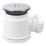 Flomasta  Dome Compression Shower Waste White 50mm